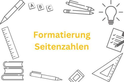 Formatierung Seitenzahlen