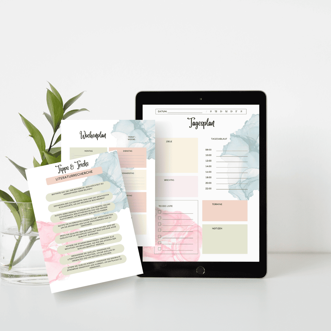 Mockup Planer, Hilfe im Studium
